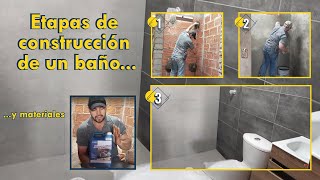 Etapas de construcción de un baño