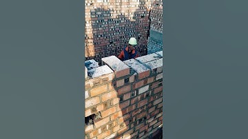 Brick wall laying process-Goodtools and machinery make work easy!!