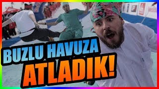 40 METREDEN BUZ DOLU HAVUZA ATLADIK!