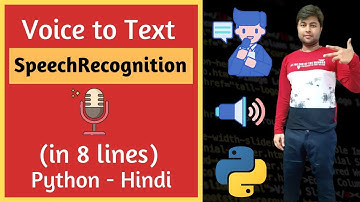 Python Speech Recognition | voice to text in python | command to computer | hindi