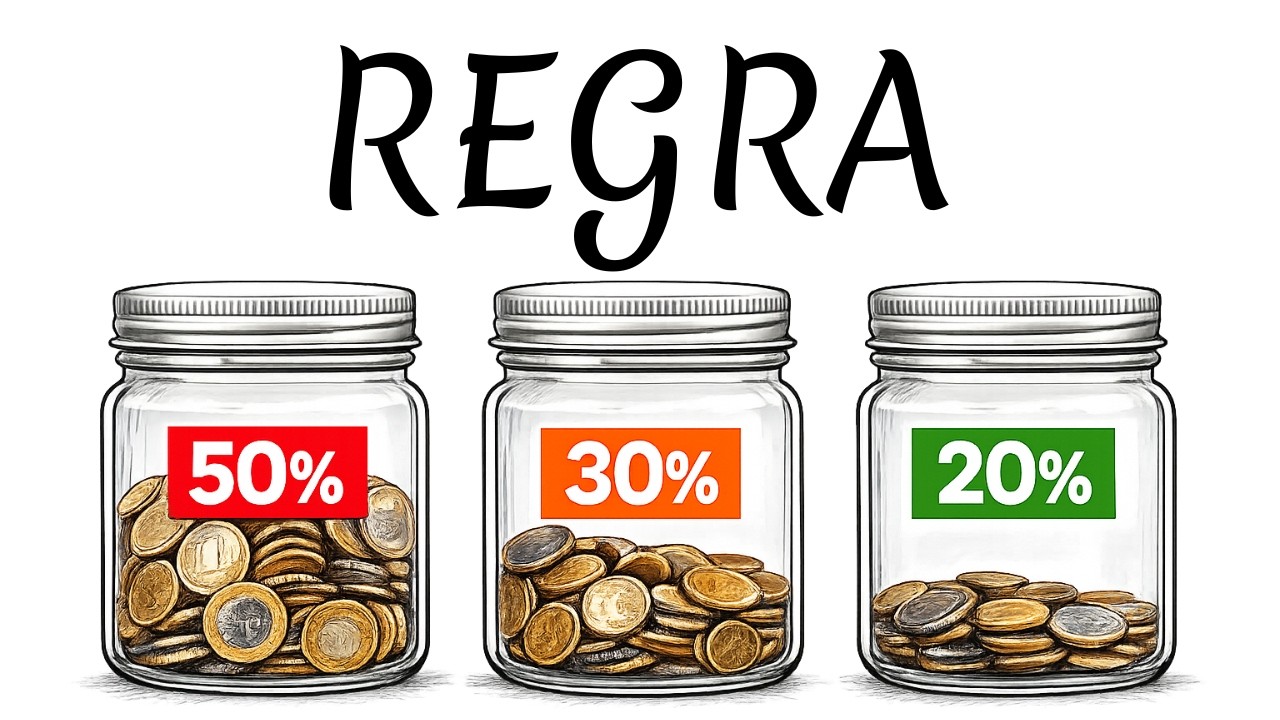 Como CONTROLAR  O  DINHEIRO Mesmo Ganhando Pouco,  Usando a Regra 50 30 20