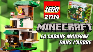 LEGO Minecraft 21174: La Cabane moderne dans l'arbre Modern Treehouse Unboxing et test