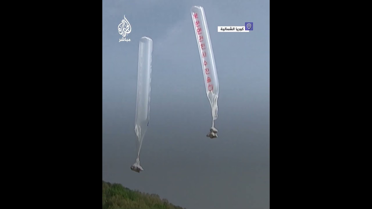 كوريا الشمالية ترسل أكثر من 260 بالونًا محملًا بالقمامة وفضلات الحيوانات إلى كوريا الجنوبية