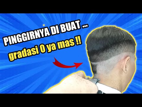 TUTORIAL STEP BY STEP MID FADE UNTUK PEMULA WAJIB TONTON #barbershop #potongrambutpemula #fade