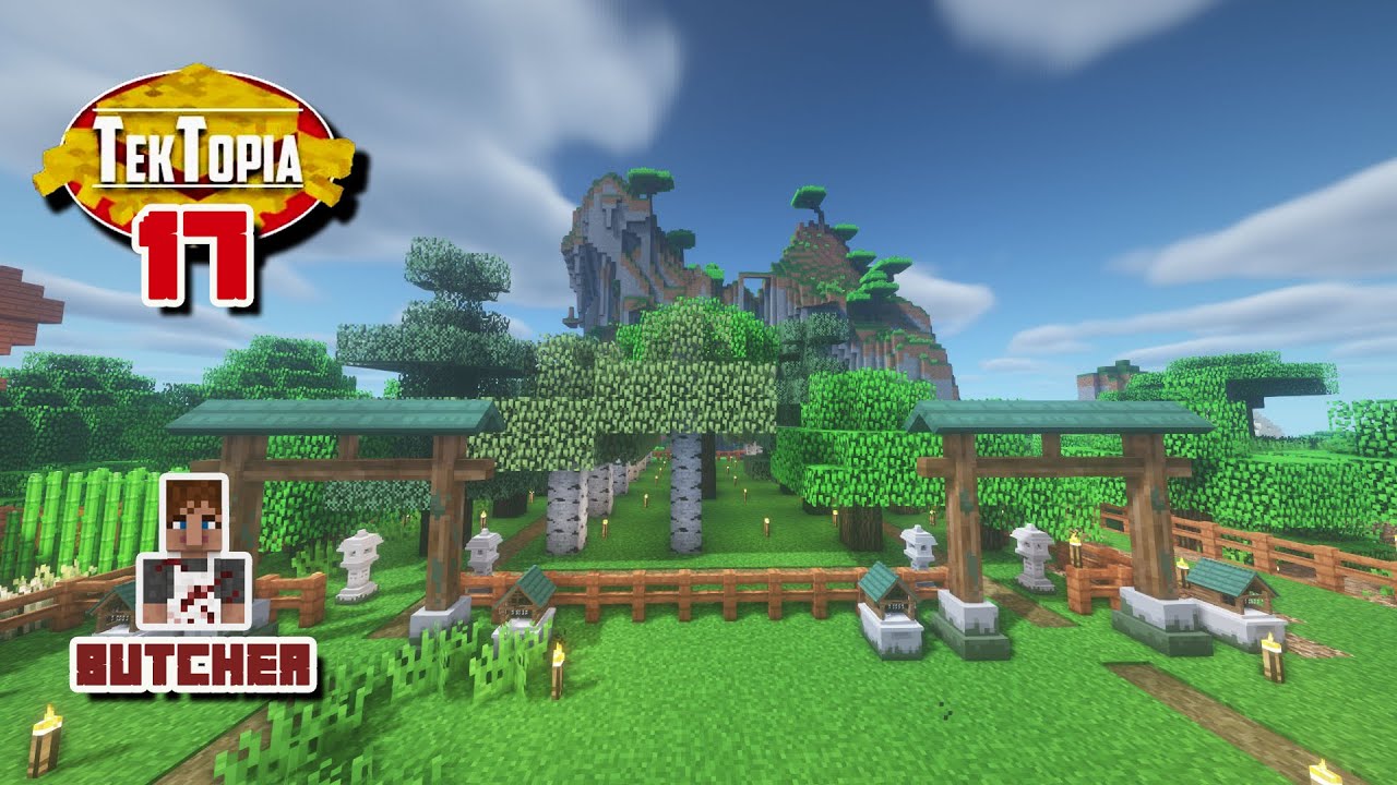 Ep.#17 - រៀមចំកន្លែងដាំដើមឈើ (Tree Farm) - Minecraft Tektopia 2021 ...