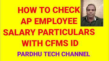 How to download AP employee salary particulars with CFMS ID