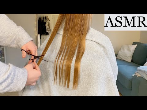 ASMR | Relaxing haircut, hair brushing & hair treatment 💇🏼‍♀️ (no talking)