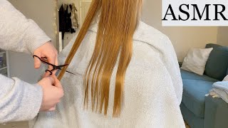 ASMR | Relaxing haircut, hair brushing & hair treatment 💇🏼‍♀️ (no talking)