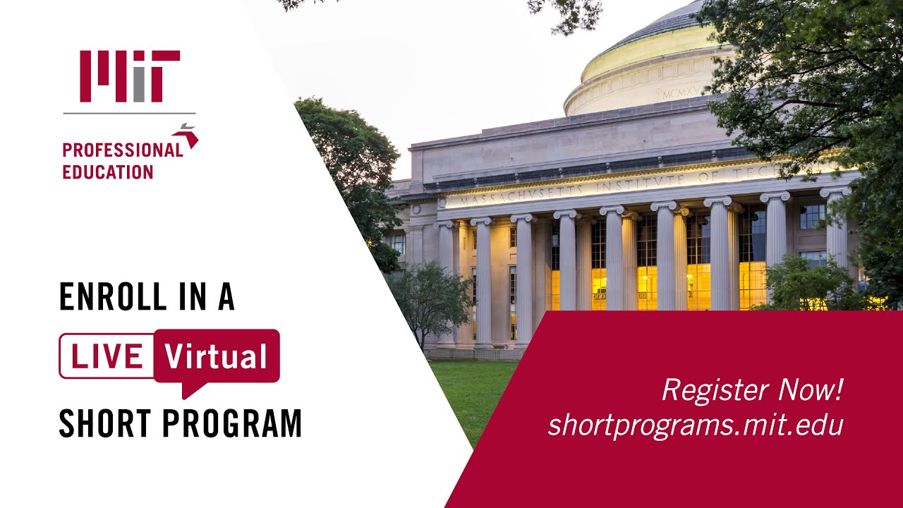 Live Virtual Courses at MIT Professional Education