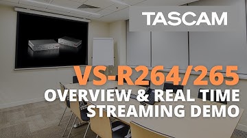 TASCAM VS-R264/265 - Livestream/Streaming Overview and Real Time YouTube Demonstration