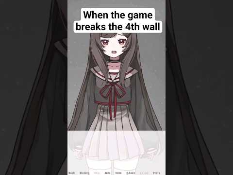 When the game breaks the 4th wall and adds notepads #creepy #visualnovel #anime #horrorgaming #weird