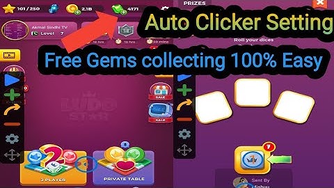 Auto Clicker Ludo Star main Gems   Ke Lye Kese Use Karin