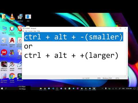 Change Desktop Icon Size Using Keyboard