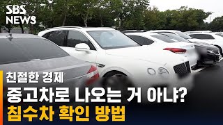 중고차로 나오는 거 아냐?…침수차 확인 방법 / SBS / 친절한 경제