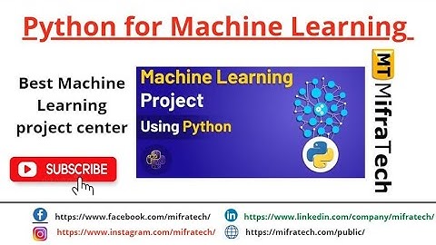 Python for Machine Learning Course Details- Mifratech#bestMLprojects#bestdatascienceprojects