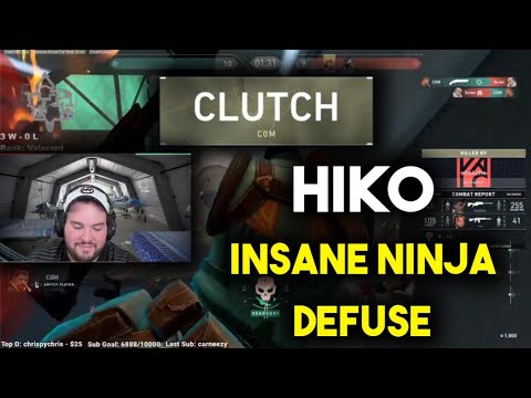 Hiko's INSANE NINJA DEFUSE | Valorant Highlights #9