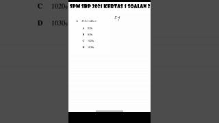 SPM x SBP 2021 | Maths P1 | Soalan 2
