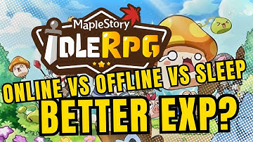 MapleStory Idle | Online vs Offline vs Sleep Mode + EXP Coupon Bonus