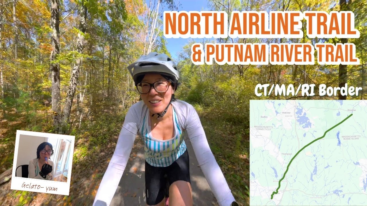 Autumn gravel ride on the Airline Trail from MA to Putnam, CT