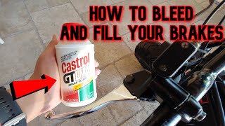 HOW TO-Fill Up And Bleed Your Minibike Brake System