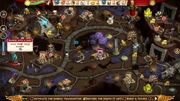 Roads of Rome Portals 3 CE, Level 23, Hard Mode Walk-through with Hidden Object locations