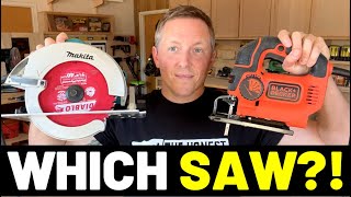 CIRCULAR SAW VS. JIGSAW...Which One Should You Own?! (FULL COMPARISONNew DIYers Should Watch!!)