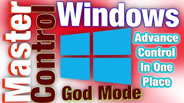 Windows Master Control Settings - God Mode !!! | Hack Windows-register