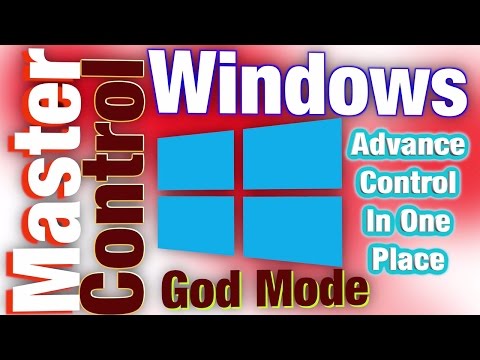 Windows Master Control Settings - Dieva režīms !!! | Hack Windows reģistra