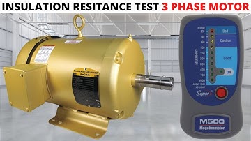 HVAC: Megger Insulation Resistance Test For 3 Phase Motor(Windings Insulation Resistance)Supco M500