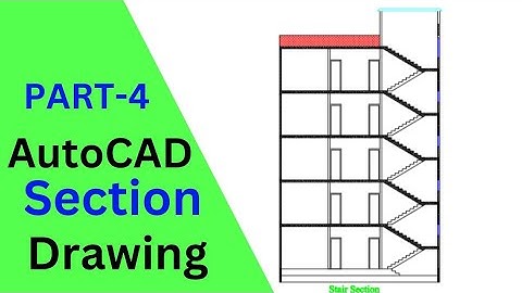 AutoCAD Stair Section Drawing Plan || AutoCAD Live Project Part 04 || AutoCAD Bangla Tutorial 2023