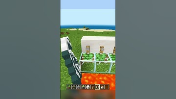 Minecraft Automatic Lava Bridge tutorial #shorts #shortsvideo #minecraft