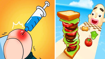 Help Me Story Tricky Game vs Sandwich Runner - All Levels Gameplay (Android iOS)