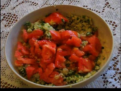 Tabouli Tabbouleh Gluten free Mediterranean Salad Quinoa Parsley Lemon Tomato Recipe