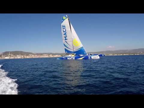 Trimaran Macif - Mediterranean Sea 2016