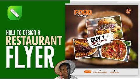 Professional Flyer 2022 (RESTAURANT FLYER) | CorelDraw Tutorial