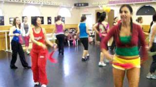 Patricias Zumba class (Jassi Sidhu) Bhangra "dance for Haiti"