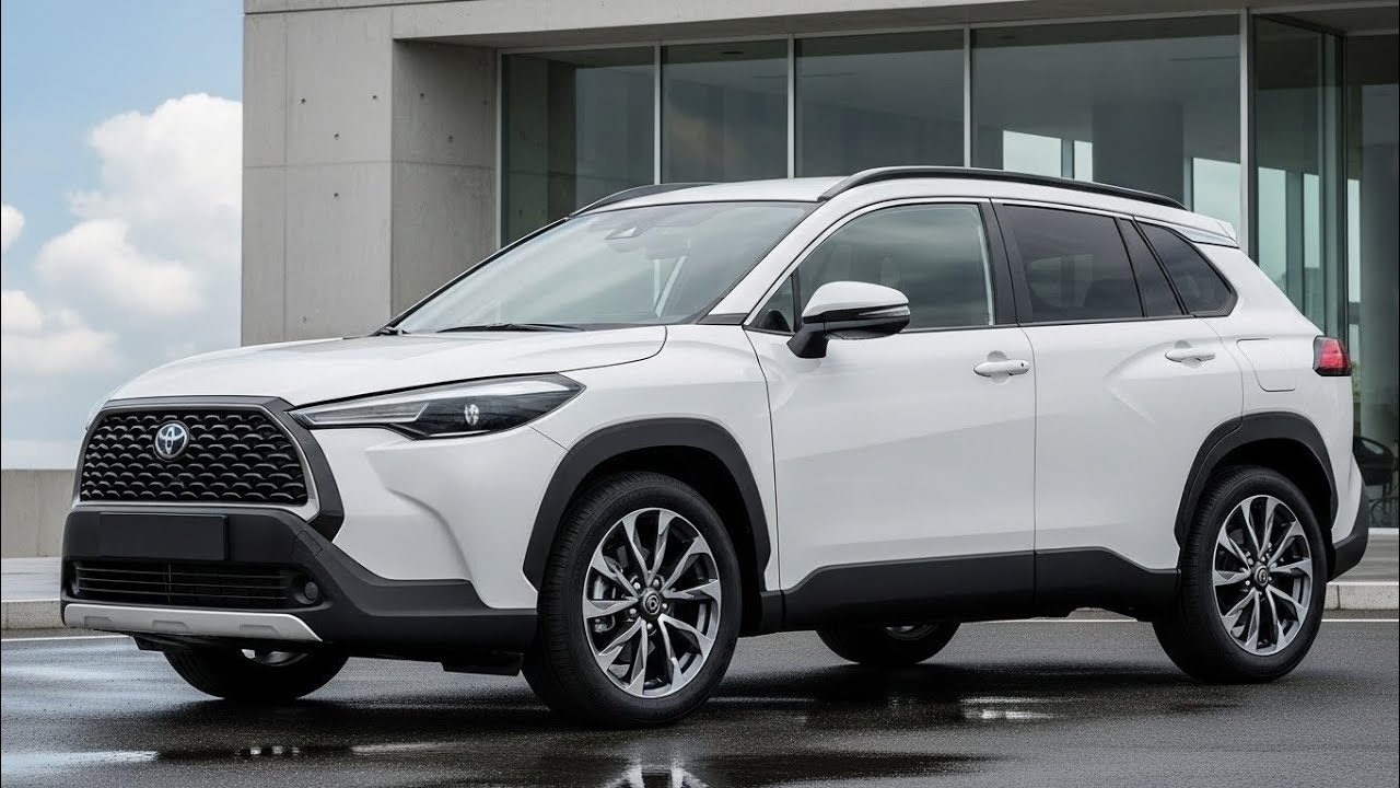 2026 Toyota Corolla Cross White обзор лучший компактный кроссовер Toyota