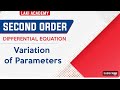 How to Solve y′'+P(x)y′+Q(x)y=X by Variation of Parameter | Finding the Particular Solution #jee2026