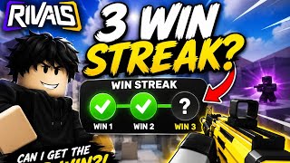 Trying to get a 3 winstreak with 2 different gamemodes in Roblox Rivals!