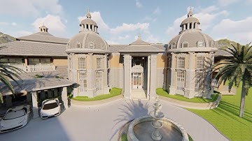 realistic 3d render  realistic 3d max rendering classic villa realistic light rendering rjmani16