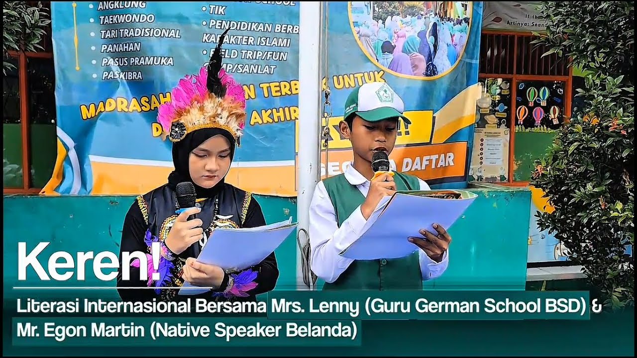 Keren! Literasi Internasional Bersama Mrs. Lenny (Guru German School) & Mr. Egon Martin (Belanda)