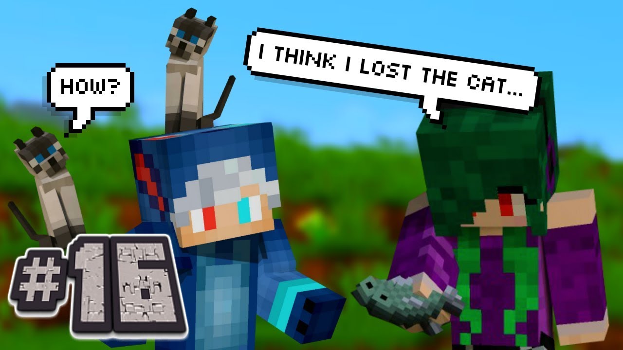WE FOUND CATS! : Part 16 : Minecraft Village And Pillage Update With Collectible Alex
