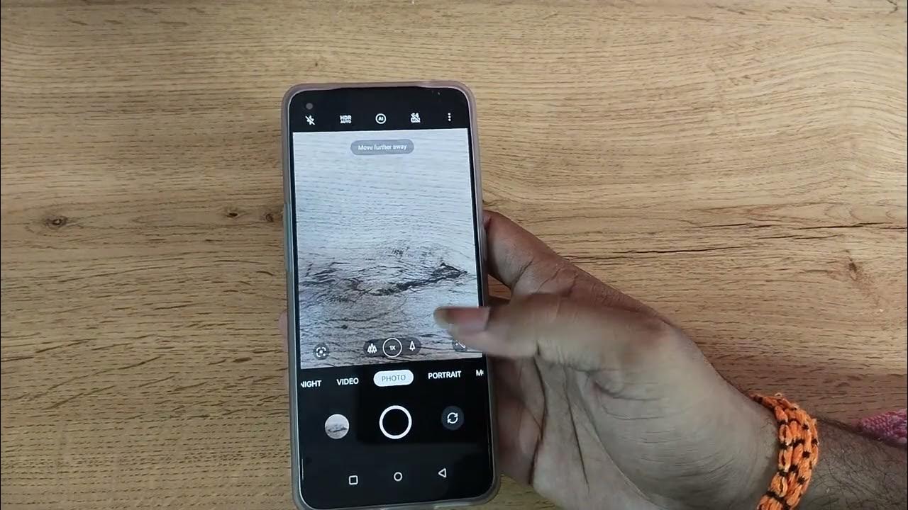 OnePlus 9R use full screen camera setting, how to use full screen