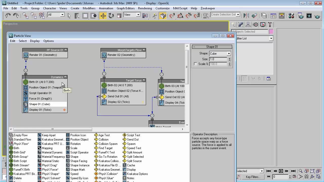 3ds max - PF Source Morph - Tutorial (Part III)