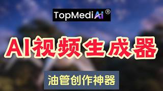 【ai生成影片】YouTube创作者必备！一键AI生成视频素材，效果实测，Topmediai
