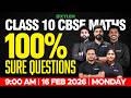 Class 10 CBSE Maths | 100% Sure Questions | Xylem Class 10 CBSE
