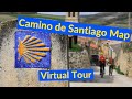 Camino de Santiago MAP of Camino Frances: Camino de Santiago Virtual Tour