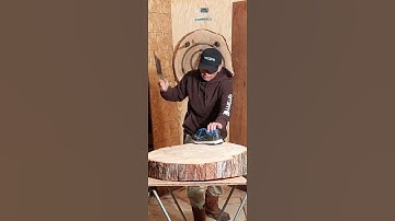 Doing some chopping and stabbing with my custom throwing cleaver by Wyatt Hines