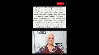 NYPD Releases Photos From Anne Burrell's Death Scene, Video Shows Her Final Night Home