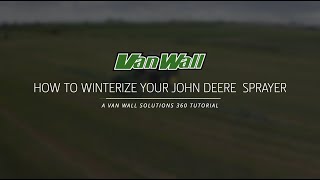 How to Winterize your John Deere Sprayer